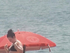 素人, ビーチ, デカ尻, 自家製, 淫乱熟女, アウトドア, 公共, のぞき