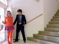 Slutty skirt blonde getting her ass destroyed today