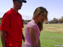 Cul, Blonde, De plein air, Jupe, Chaussettes, Softcore, Allumeuse