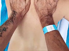 茶髪の, カップル, フランス人, ハードコア, マッサージ, 淫乱熟女, 公共, 剃毛