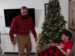 18, デカチン, フェラチオ, 茶髪の, 爸, ゲイ, 息子, ティーン