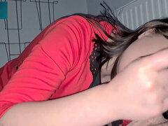 Ejac facial, homemade blowjob, wank