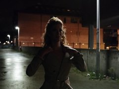Shona River scores big cock in the night streets