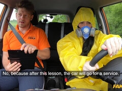 Take Off My Hazmat Suit And Screw Me 1 - Fake Driving School