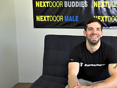 素人, デカチン, ゲイ, オナニー, 筋肉, 一人, タトゥー