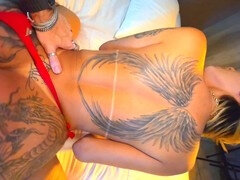 Amateur, Grosse bite, Brésilienne, Tatouage
