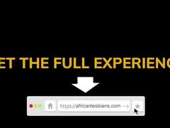 Thick Ebony MILFs Use Double Dildo & Squirt Hard - Lesbian Pussy Licking Fun