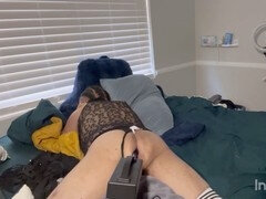 アナル, お尻, 自家製, 放尿, シーメール, 一人, ストッキング, おもちゃ