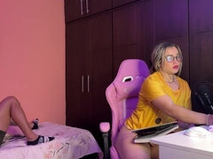 Bondage, Collège université, Éjaculation interne, Femelle, Fille latino, Orgasme, Petite femme, Pov