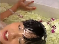 Aziatisch, Lieveling, Bruinharig, Groepseks ejactulatie, Japaans