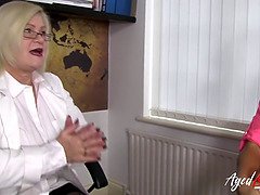 Arts, Groep, Zoenen, Ondergoed, Rijpe lesbienne, Moeder, Tepels, Vrouw