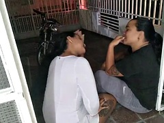 I fuck my stepmothers girlfriend, while she does the toilet