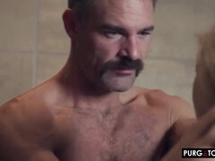 Blond Hair Babe Stepdaughter Shower Lovemaking