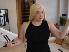 Desperate Realtor Ariana Faye Sucks BBC For Sale - Huge Cumshot On Big Natural Tits
