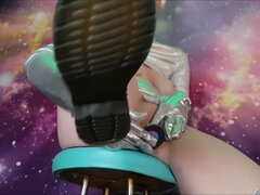 Gode, Double pénétration, Gants, Masturbation, Monstre, Orgasme, Solo, Jouets