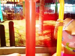 Fucking a Latina with Big Tits and Ass in Public