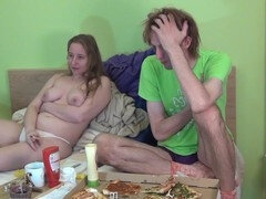 Celebridad, Pareja, Comida, Casero, Fumando