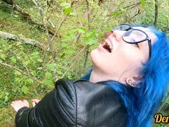 In den arsch, Arsch, Blasen, Spermaladung, Aufs gesicht abspritzen, Brille, Öffentlich, Muschi