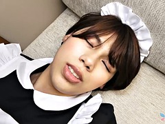 Asiatique, Grosse bite, Sucer une bite, Tromperie, Éjaculation interne, Tir de sperme, Poilue, Époux mari
