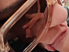 素人, デカチン, エロ熟女, 顔射, 手コキする, アウトドア, 磨き, 義母