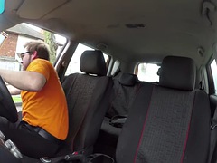 Leie, Tussi, Auto, Im freien, Öffentlich, Realität, Student, Tätowierung