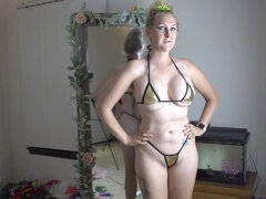 Bikini try on haul, kink, micro bikini