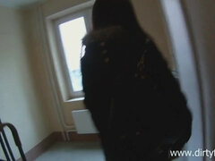 Russian Skinny Teeny Humped On A Balcony