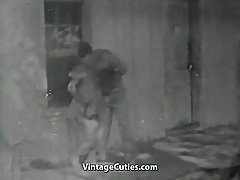 Hillbilly Hunk Fucks His New Girlfriend (1930s Vintage)