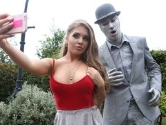 Grote kont, Grote mammen, Pijpbeurt, Fetisj, Handbeurt, Buiten, Openbaar, Geschoren