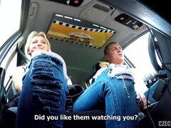 Blonde Czech Taxi Ride: Squirt Surprise