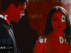 Anaal, Bruinharig, Dubbele penetratie, Hardcore, Ondergoed, Kousen, Tiener, Trio