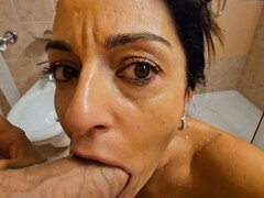 Enthousiasteling, Badkamer, Stel, Huisgemaakt, Douche, Vrouw