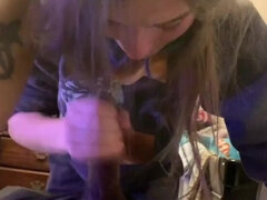 Amateur, Sucer une bite, Gorge profonde, Conversation vulgaire, Bâillonner, Branlette thaïlandaise, Interracial, Mouillée