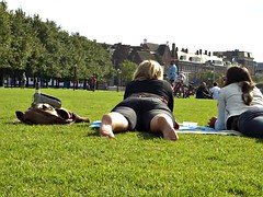 Amateur, Caught, Feet, Foot fetish, Outdoor, Voyeur