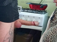 Stepmom Swallows My Cum Instead of Coffee - Zona901 Deep Throat Blowjob