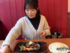 アジア人, 美人, フェラチオ, 気狂い, 中出し, バック, オマンコ, トイレ