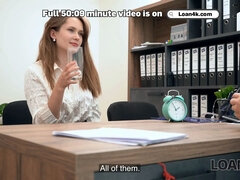 Loan4k. russian beauty una fairy likes to bang strangers on the office table