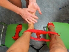 Grosse bite, Rondelette, Femme couguar, Couple, Éjaculation interne, Grosse, Branlette thaïlandaise, Mature