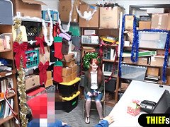 楽屋, バック, ハードコア, 小柄, お仕置き, 赤毛, ラフ, ユニフォーム