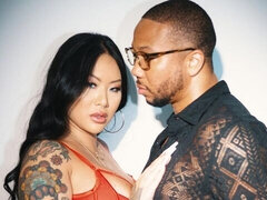 デカチン, デカパイ, 黒人, フェラチオ, チン, バック, 巨大, 淫乱熟女