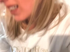 Enthousiasteling, Blond, Vrouw, Vingeren, Duits, Orgasme, Kut duiken, Alleen