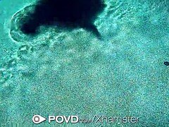 フェラチオ, 茶髪の, イく瞬間, ハードコア, プール, ハメ撮り