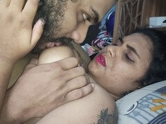 Intense boob sucking and balloon play with hot Indian wife in her 20s