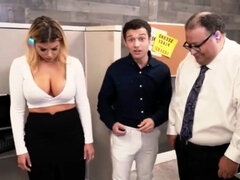 Pijpbeurt, Oudere vrouw, Sperma, Fetisj, Hardcore, Kantoor, Trio, Vrouw