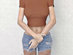 Tridimensionnel, Blonde, Femme couguar, Éjaculation interne, Mature, Mère que j'aimerais baiser, Douche, Nénés