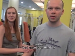 Blowjob, Cuckold, Gym, Money