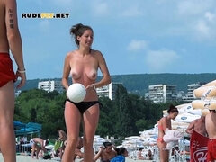 Amateur, Plage, Hd, Nue, De plein air, Public, Adolescente, Voyeur