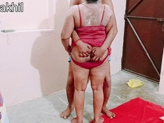 Leie, In den arsch, Tante, Grosser arsch, Grosser schwanz, Selbstgemacht, Indisch, Sohn