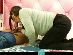 Noire, Éjaculer dans la bouche, Hôtel, Fille latino, Argent, Chatte, Belle mère, Serré