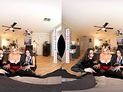 Employee-run group of babes treat boss with naughty American fun - Crystal Rush, Jamie Michelle, and Caitlin Bell